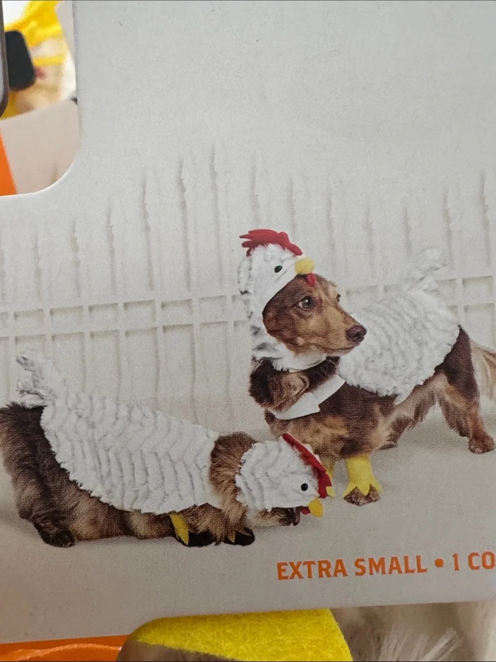 Hyde and Eek Chicken Costume for Dogs & Cats - White & Yellow Pet Outfit